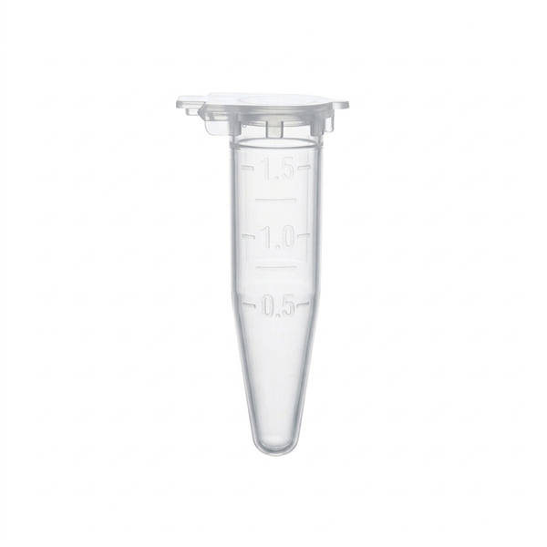 Microcentrifuge Tube, Lid-Lock Cap, Sterile, 1.5mL, 500/unit