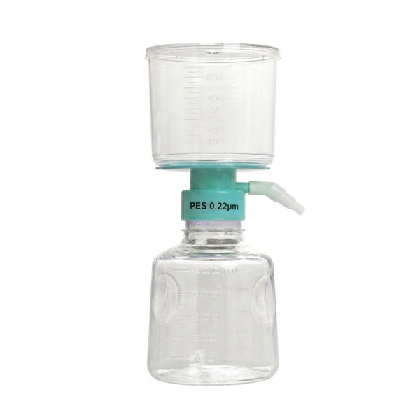 Vacuum Filter Flask, PES, Sterile, 0.22um, 500mL, 12/unit