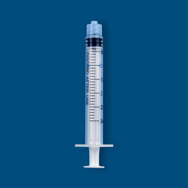 Luer Lock Syringe, Sterile, 3mL, 100/unit