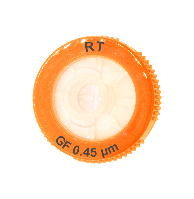 Glass Fiber, Single Layer (RT) Non-Sterile, Syringe Filter, 0.45um, 100/unit