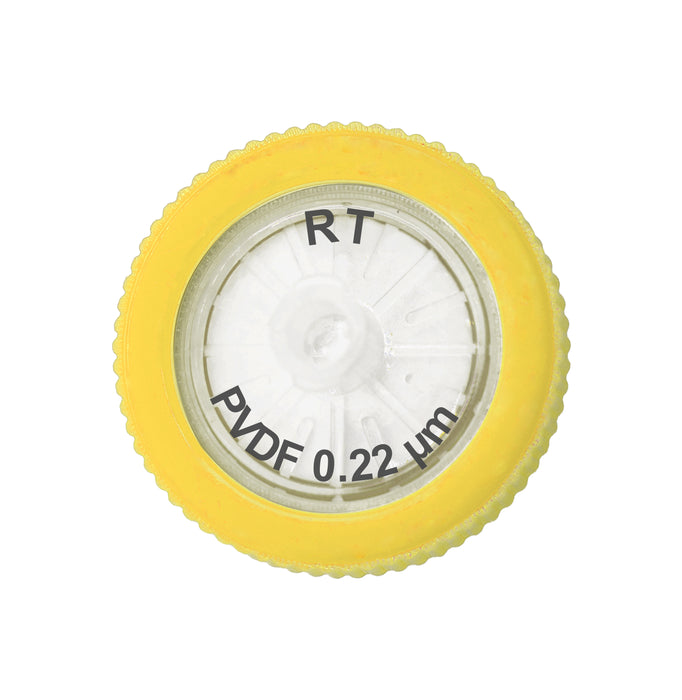 PVDF, Single Layer (RT) Non-Sterile, Syringe Filter, 0.22um, 13mm Diameter, 100/unit