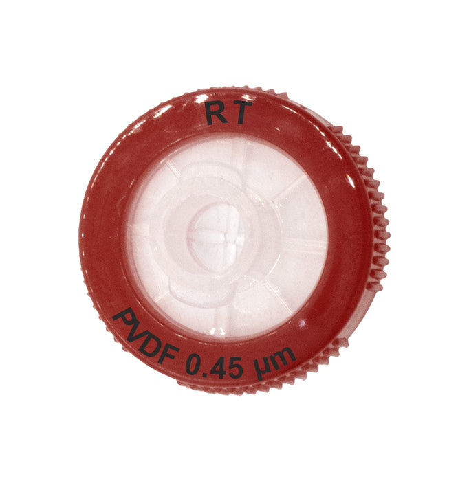 PVDF, Single Layer (RT) Non-Sterile, Syringe Filter, 0.45um, 100/unit