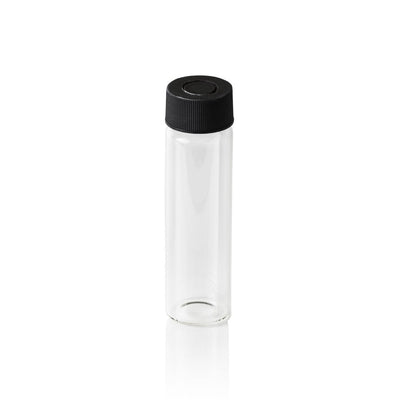 Screw Top, 24-400, Clear EPA VOA Vials and Black Caps, Closed, PTFE Silicone, No Patch, 40mL, 100/unit