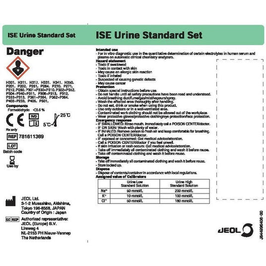 ISE Urine Standard set