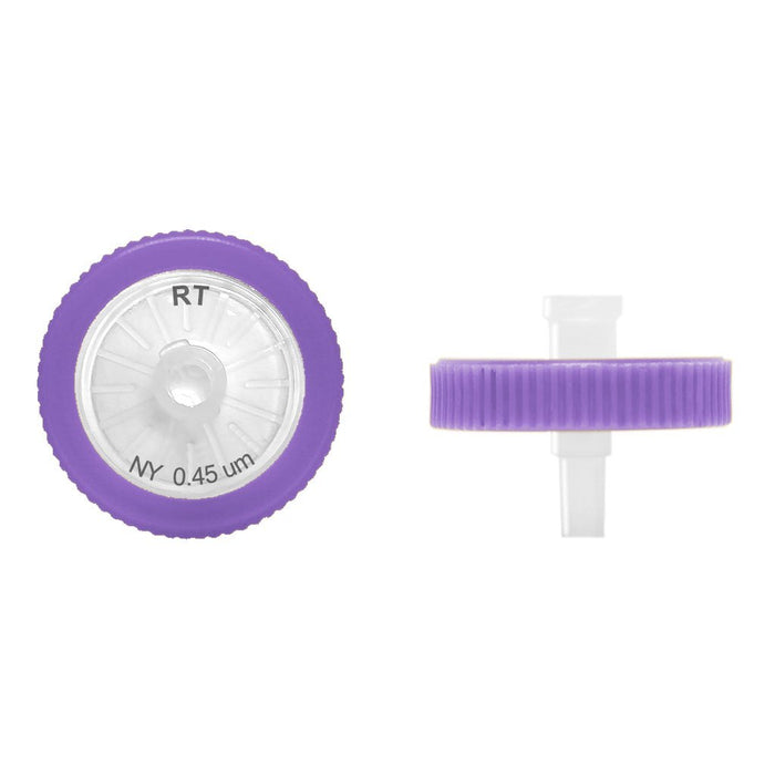 RT Nylon Syringe Filters, 0.45um, 25mm, 100/unit