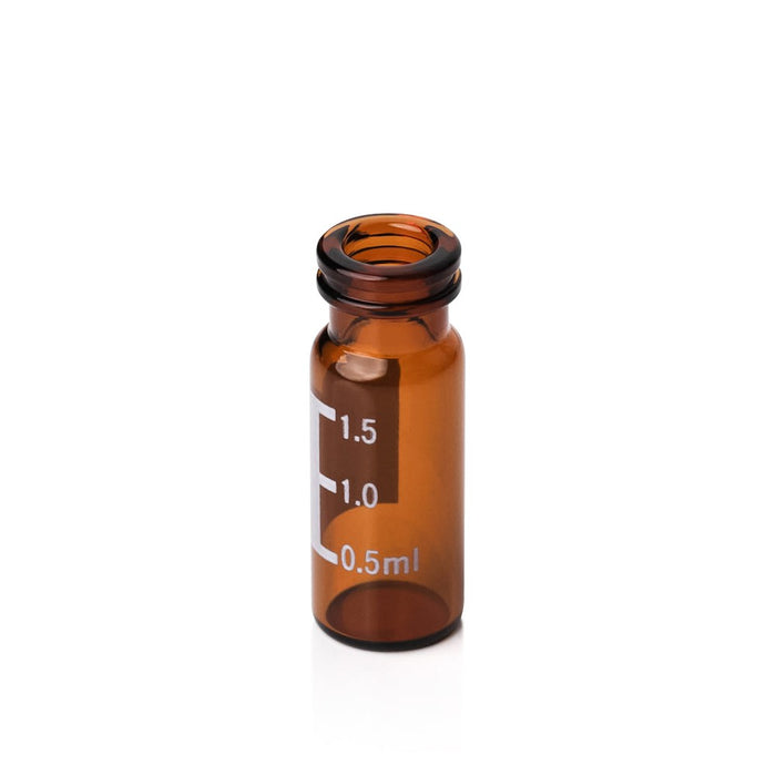 2mL 11mm Amber Snap Top Autosampler Vials w/ Patch, 100/unit