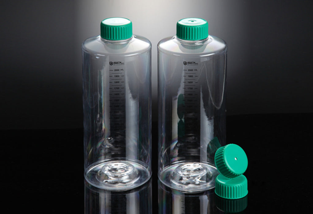 850cm² Tissue Culture Roller Bottle,  Treated, Plug Cap, Sterile, 12/unit