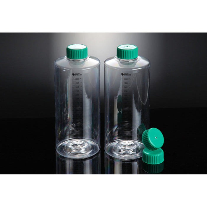 850cm² Roller Bottle, Treated, Plug Cap, Sterile, 12/unit