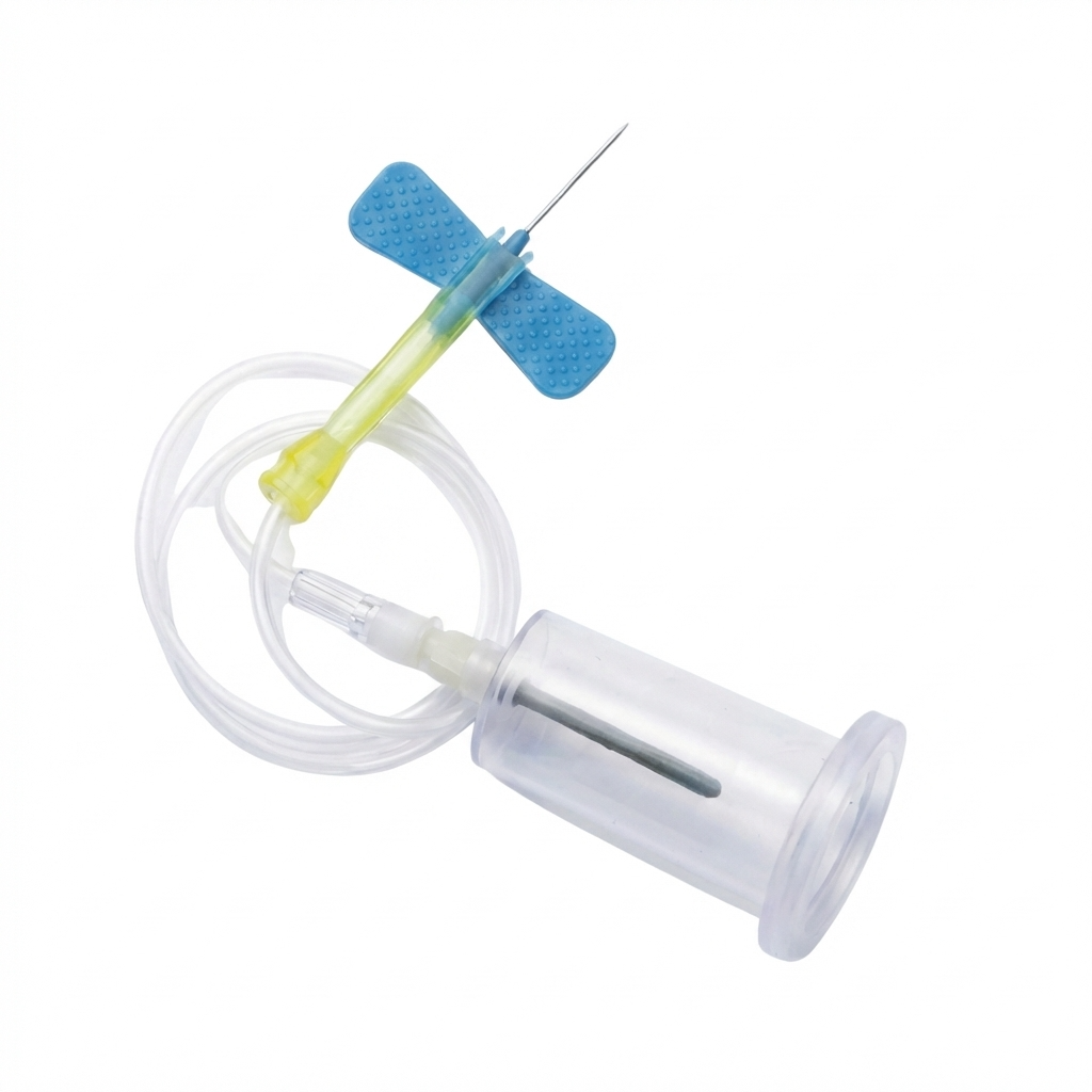 Blood Collection Set, Blue, 23G, 12
