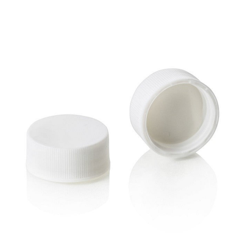 Screw Top, 15-425, White Autosampler Caps, Closed, Polyethylene, 100/unit
