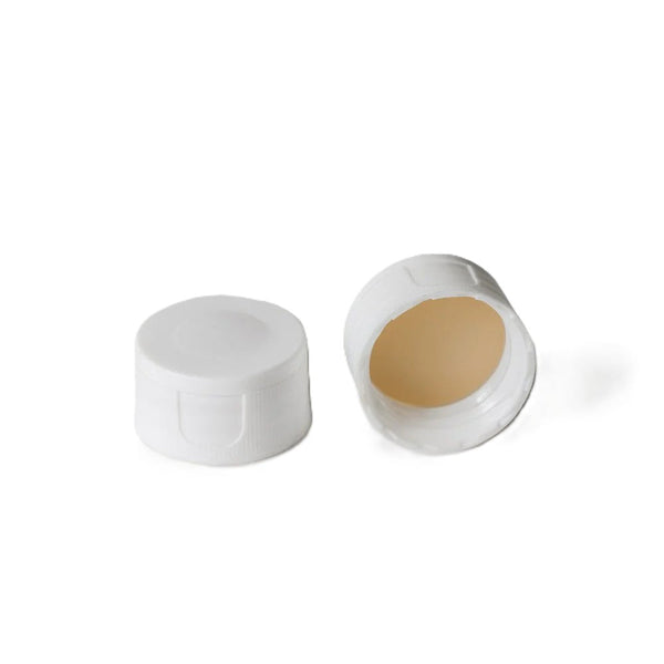 Screw Top, 24-400, White EPA VOA Caps, SURE-Clean, PTFE Silicone, 100/unit
