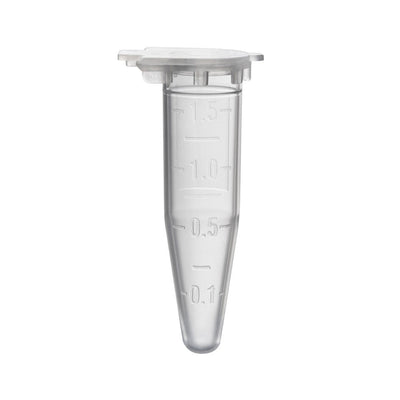 Microcentrifuge Tube, Lid-Lock Cap, Sterile, 2mL, 500/unit
