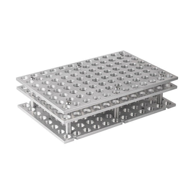 96-Well Aluminum Block for 10mL Tube, 1/unit