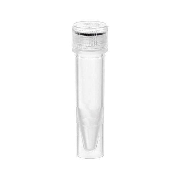Screw Cap Tube, Polypropylene, Standing, Sterile, 1.5mL, 500/unit