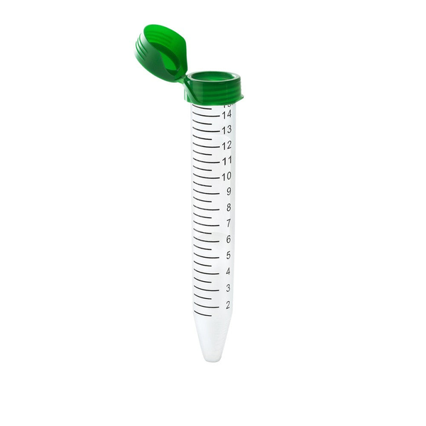 Conical Centrifuge Tube, Flip-Top Cap, Sterile, 15mL, 500/unit