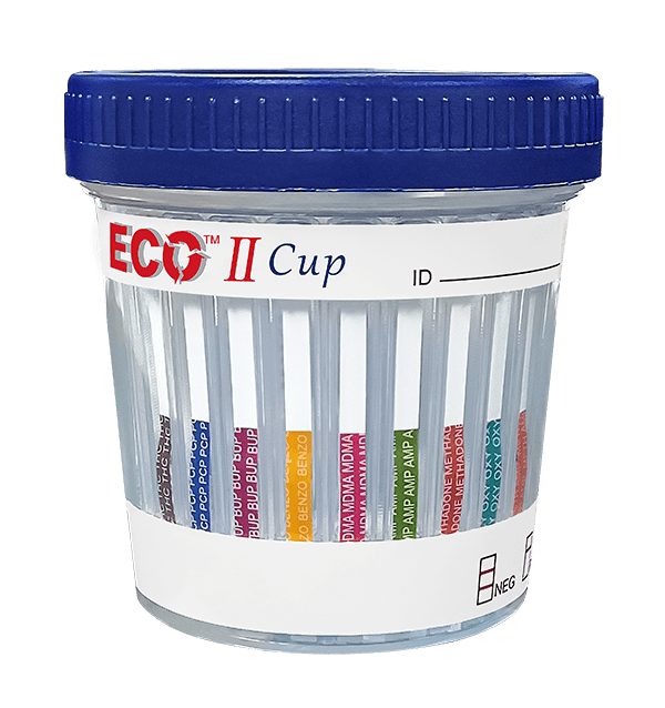 ECO II Drug Test Cups w/ ETG, 12 Panel, 25/unit