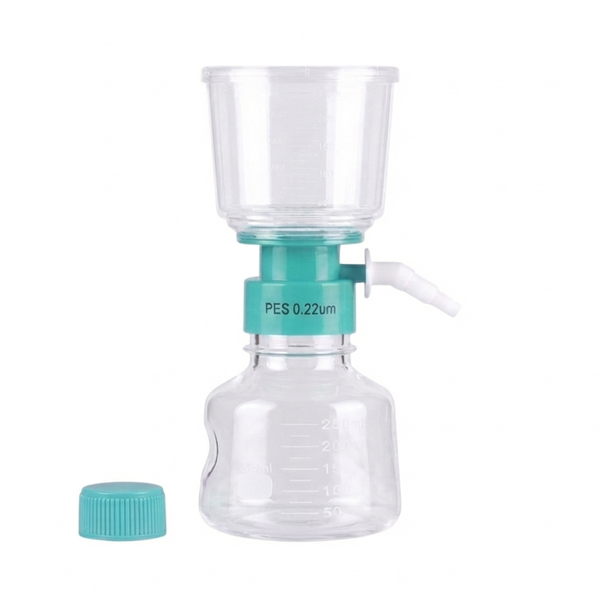 Vacuum Filter Flask, PES, Sterile, 0.22um, 250mL, 12/unit