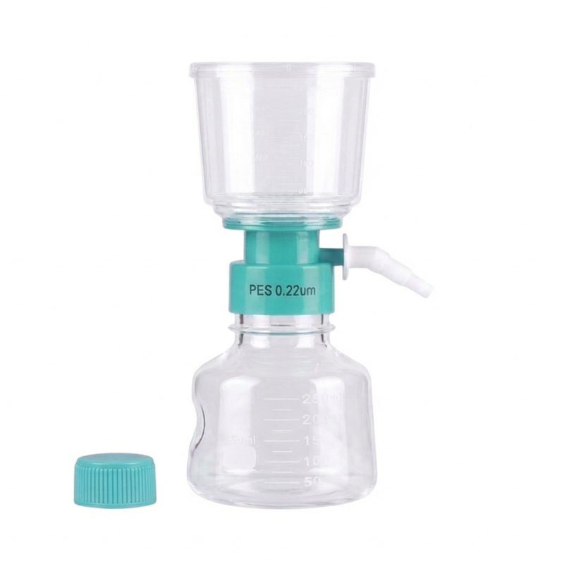 Vacuum Filter Flask, PES, Sterile, 0.22um, 250mL, 12/unit