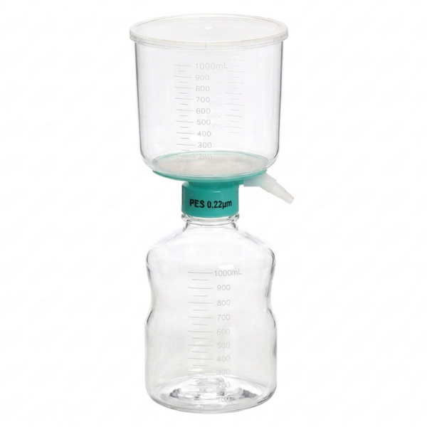 Vacuum Filter Flask, PES, Sterile, 0.22um, 1000mL, 12/unit