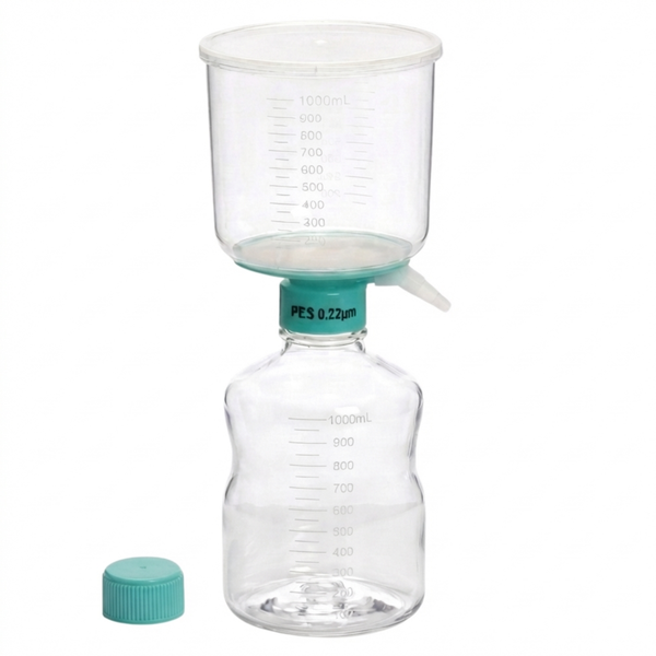 Vacuum Filter Flask, PES, Sterile, 0.22um, 1000mL, 12/unit