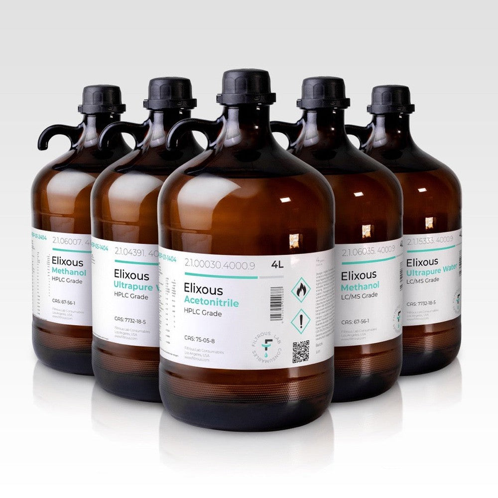 Elixous Methanol, HPLC Grade, 4 x 4L - Filtrous