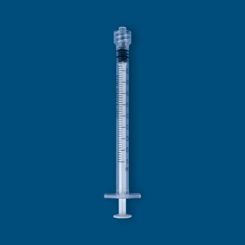 Luer Lock Syringe, Non-Sterile, 1mL, 100/unit