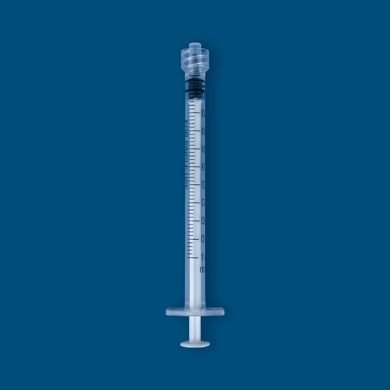 Luer Lock Syringe, Sterile, 1mL, 100/unit