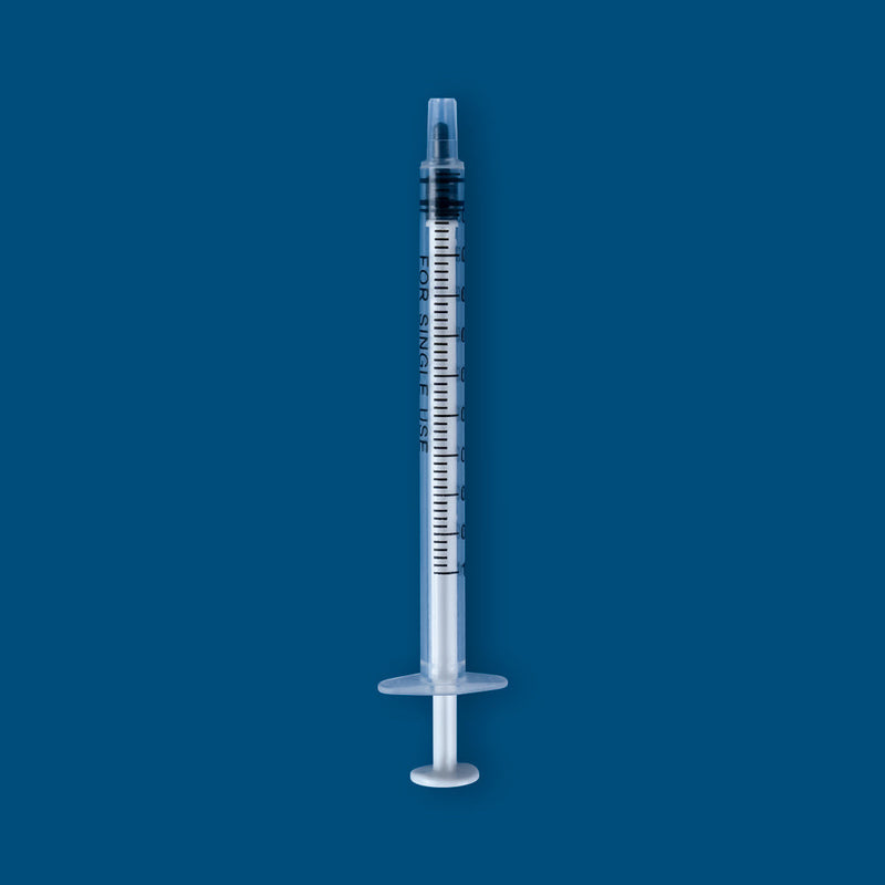 Luer Slip Syringe, Sterile, 1mL, 100/unit