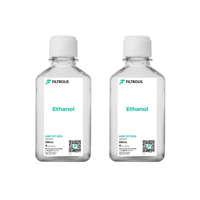 Elixous Ethanol, Molecular Grade, 1L (Two 500mL Bottles)