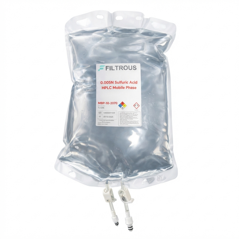 0.005N Sulfuric Acid Mobile Phase Bag, HPLC Grade, 7L