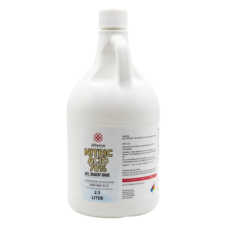 Alliance 70% Nitric Acid, ACS Reagent Grade, 4 X 2.5L