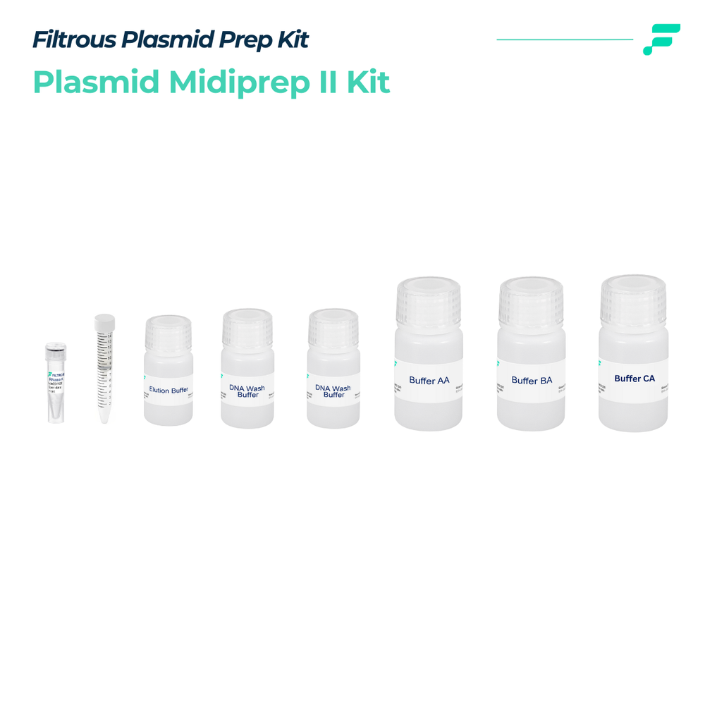 Plasmid Midiprep II Kit, 25 Preps/unit | Filtrous