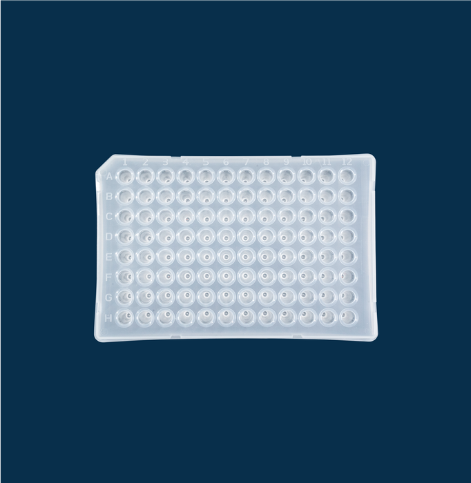 Low Profile qPCR 96 Well Plate, Semi Skirt, 0.1mL, 50/unit