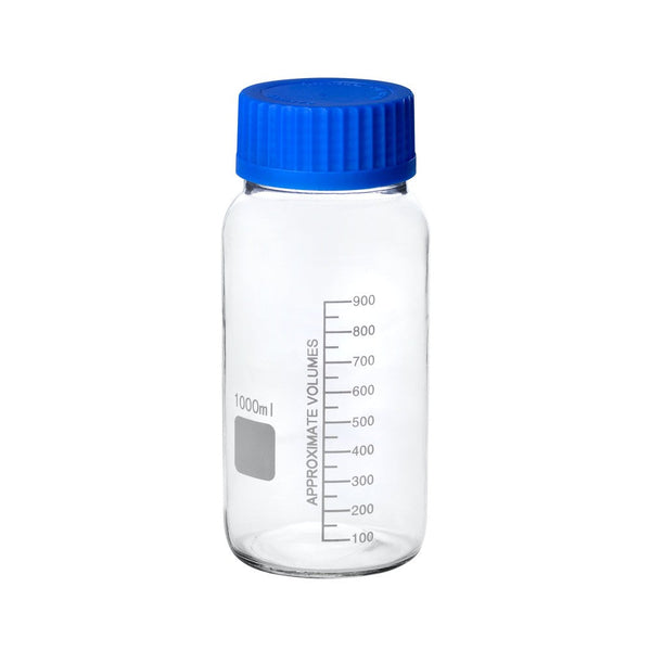 Glass Wide-Mouth Reagent Bottle, w/ Cap, 1000mL, 1/unit