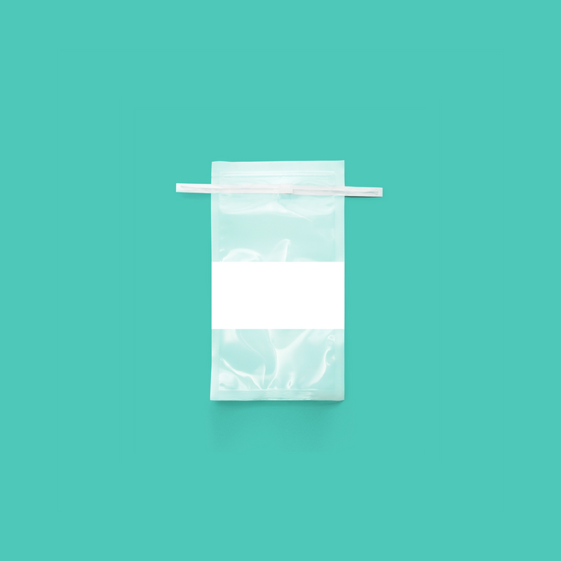 Sterile, Sample Bag, w/ Write-on Patch, 2oz, 500/unit