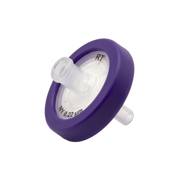 Nylon, Single Layer (RT) Syringe Filter, Non-Sterile, 0.22um, 25mm, 100/unit