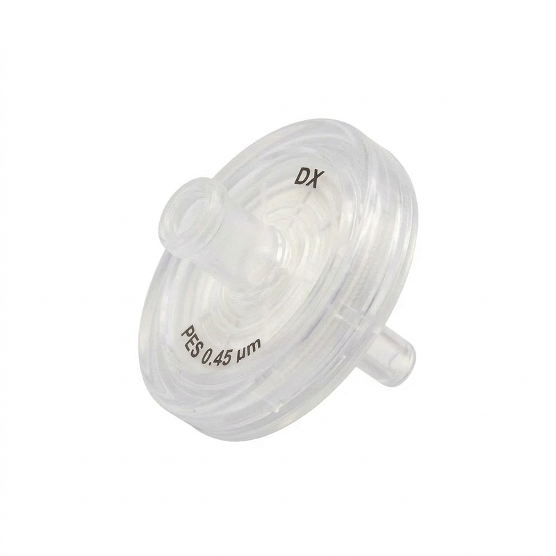 PES, Single Layer (DX) Syringe Filter, Non-Sterile, 0.45um, 13mm, 100/unit
