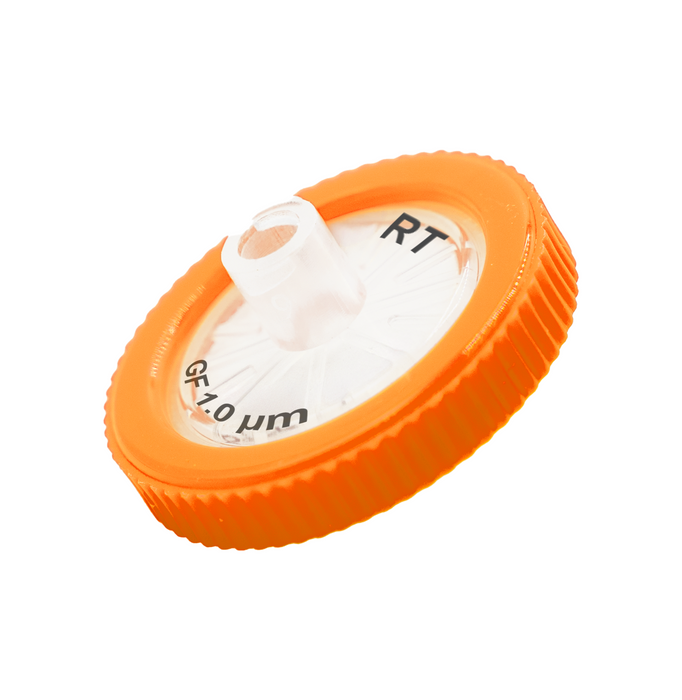 Glass Fiber Single Layer (RT) Non-Sterile,  Syringe Filter, 1.00um, 25mm Diameter, 100/Unit