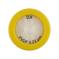 PVDF, Single Layer (DX) Syringe Filter, Non-Sterile, 0.22um, 13mm, 100/unit