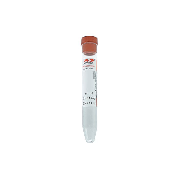 Urinalysis Tubes, With Preservative, 8mL, 16 x 100mm, 1000/unit