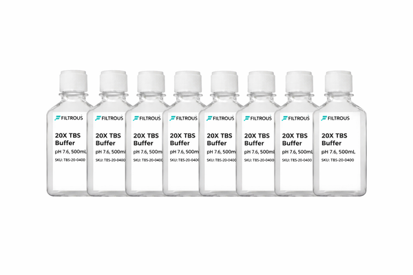 20X TBS Buffer, pH 7.6, 8 X 500mL