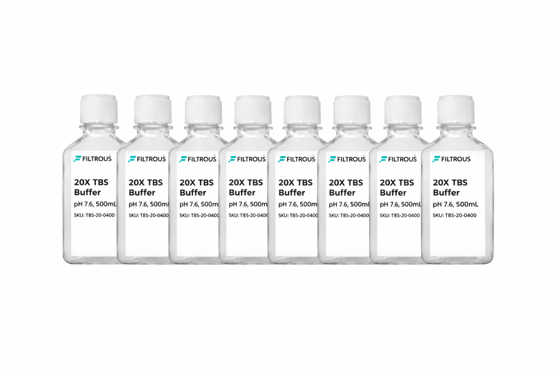20X TBS Buffer, pH 7.6, 8 X 500mL