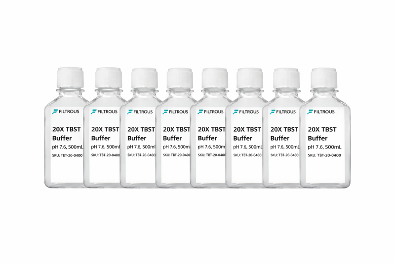 20X TBST Buffer, pH 7.6, 8 X 500mL