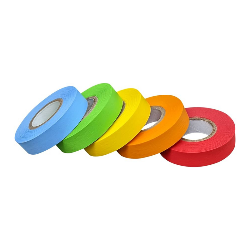 Labeling Tape, Rainbow, 1/2in, 24/unit