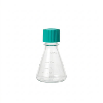 PETG Flask, Vented, Sterile, 125mL, 24/unit