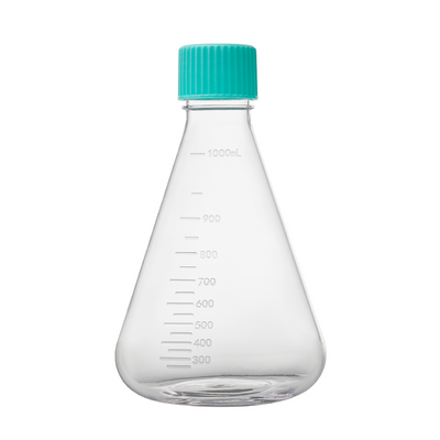 PETG Flask, Vented, Sterile, 1000mL, 24/unit