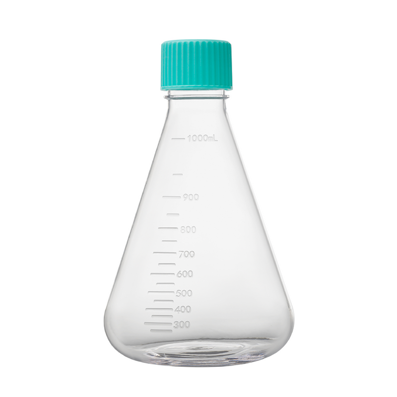 PETG Flask, Vented, Sterile, 1000mL, 24/unit