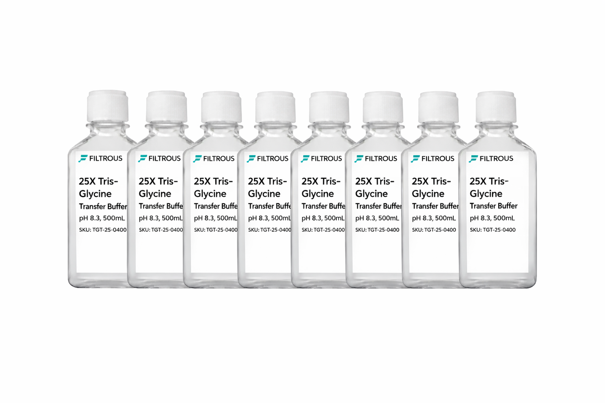 Transfer Buffer 25X Tris-Glycine Transfer Buffer, pH 8.3, 8 X 500mL – Filtrous