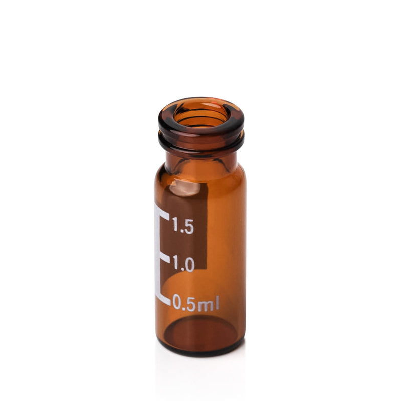 Snap Top, 11mm, Amber Autosampler Vials, Patch, 2mL, 100/unit