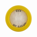 Nylon Triple Layer SVX Syringe Filter 0.45um 33mm top view